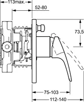 HANSAMIX, Cover part for bath and shower faucet, 41849083