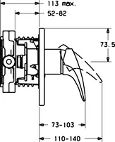 HANSAMIX, Fertigset für Brause-Batterie, 41859043