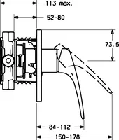 HANSAMEDICA, Cover part for shower faucet, 41859046