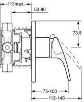 HANSAMIX, Piastra per miscelatore doccia, 41859083