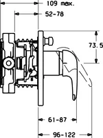 HANSADISC, Cover part for bath and shower faucet, 41863044