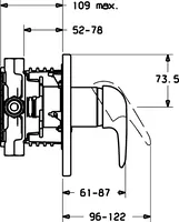 HANSADISC, Cover part for shower faucet, 41879044