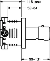 HANSAPUBLIC, Cover part for shower faucet, 6 V, 41919001