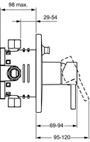 HANSAVANTIS Style, Piastra per miscelatore vasca-doccia, 42603077