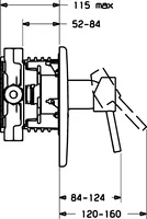 HANSAVANTIS Style, Fertigset für Brause-Batterie, 42619047