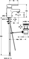 HANSARONDA Style, Washbasin faucet, 43072200