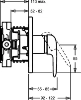 HANSARONDA, Cover part for concealed faucet, 43843540