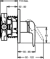 HANSARONDA, Cover part for concealed faucet, 43849540