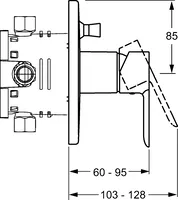 HANSALIGNA, Cover part for bath and shower faucet, 43853503