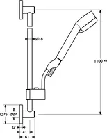 HANSAJET, Set de douche , 44410190