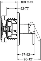 HANSAPINTO, Cover part for shower faucet, 45279103