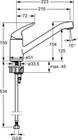 HANSAPICO, Kitchen faucet, 46082203