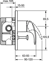 HANSAPICO, Cover part for shower faucet, 46177103