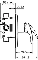 HANSAPICO, Piastra per miscelatore doccia, 46279103