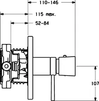 HANSAMURANO, Fertigset für Brause-Batterie, 46619041