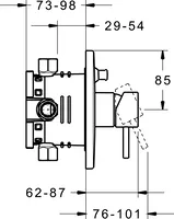 HANSASTELA, Cover part for bath and shower faucet, 47843041