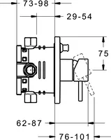 HANSASTELA, Cover part for bath and shower faucet, 47843051