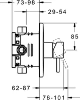 HANSASTELA, Cover part for shower faucet, 47859041