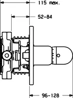 HANSAMIX, Cover part for bath and shower faucet, 48609045