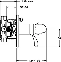 HANSAMIX, Cover part for bath and shower faucet, 48623045