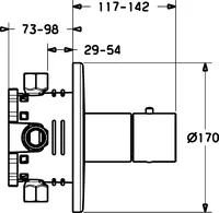 HANSALIVING, Cover part for bath and shower faucet, 48669501