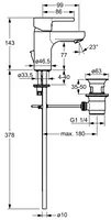 HANSAFORM, Washbasin faucet, 49092103