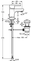 HANSAFORM, Miscelatore lavabo, 49092203