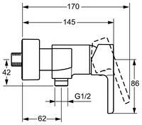 HANSAFORM, Shower faucet, 49670103