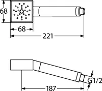 HANSA, Hand shower, 50200100