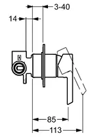 HANSAPINTO, Piastra per miscelatore doccia, 50669003