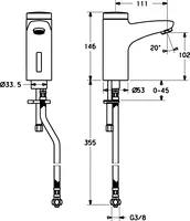 HANSAMIX, Miscelatore lavabo, 6 V, 50742210