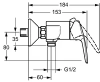 HANSAPOLO, Shower faucet, 51450173