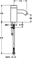 HANSADESIGNO, Miscelatore lavabo, 6 V, 51752211