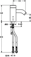 HANSADESIGNO, Miscelatore lavabo, 6 V, 51762211