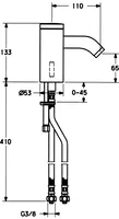 HANSADESIGNO, Waschtischbatterie, 6 V, 51772210