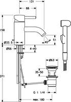 HANSADESIGNO, Washbasin faucet, 51872101