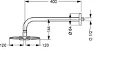 HANSACLEAR, Overhead shower, d 280 mm x 3, 51960300