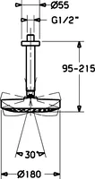 HANSA, Headshower, 51970100