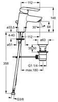 HANSAVANTIS, Waschtischbatterie, 52402203