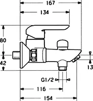 HANSAVANTIS, Wannenfüll- und Brausebatterie, 52442103