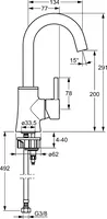 HANSAVANTIS Style, Miscelatore lavabo, 52552277