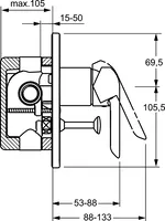 HANSAVANTIS, Cover part for bath and shower faucet, 52607103