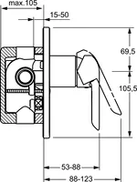 HANSAVANTIS, Cover part for shower faucet, 52617103