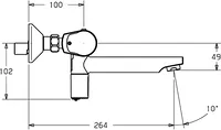 HANSAPUBLIC, Miscelatore lavabo, 52732200