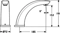 HANSA, Piastra per miscelatore vasca-doccia, 53322100