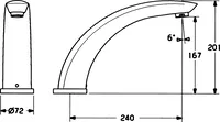 HANSA, Piastra per miscelatore lavabo, 53332100