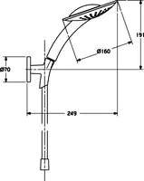 HANSA, Combinazione Doccia con doccetta, 54010300