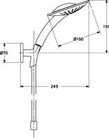 HANSA, Hand shower, 54010400