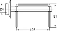 HANSAMURANO, Toiletpapierhouder, 56240900