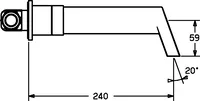 HANSASTELA, Afwerkset voor wastafelkraan, 57222103